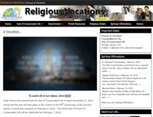 Tablet Screenshot of churchvocations.com